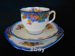 Royal Albert Vintage Art Deco Crown China Tea Set June Regd No. 761682