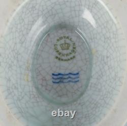 Royal Copenhagen, Art Deco porcelain vase in a rare shape with crackle glaze