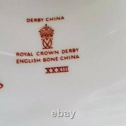 Royal Crown Derby Gold Aves Porcelain China Candlesticks Candle Holders 10 1/2