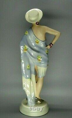 Royal Dux Art Deco Tango Dancer Bohemia Porcelain Figurine Original Art Marked