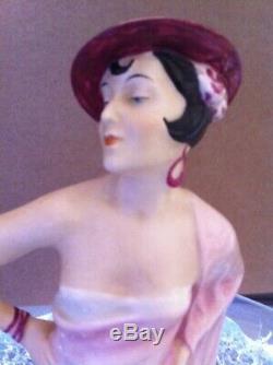 Royal Dux Art Deco Tango Dancer Figurine Large 15 -Vintage Early 20th Century