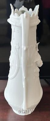 Royal Dux Art Nouveau Deco Pottery Porcelain Vase Czech Republic White