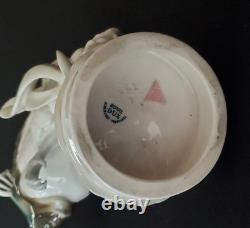 Royal Dux Crowned Crane Art Deco Figurine Czechoslovakia