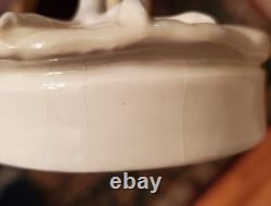 Royal Dux Crowned Crane Art Deco Figurine Czechoslovakia