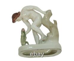Royal Dux Nude Porcelain figurine, art deco ca. 1930 (# 14565)