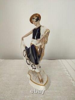 Royal Dux flamenco dancer porcelain Figurine art deco