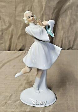 SCHAUBACH KUNST Porcelain Lady Figurine Russian Folk Dancer Art Deco Sculpture