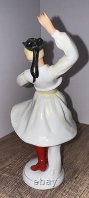 SCHAUBACH KUNST RARE Dancing LadyFigurineGermanyVintageART DECO 8.5 Tall