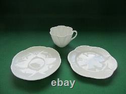 SHELLEY 21pc tea set. English bone china, porcelain/ Dainty-White/ Art-deco