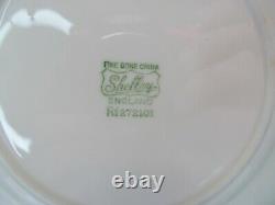 SHELLEY 21pc tea set. English bone china, porcelain/ Dainty-White/ Art-deco