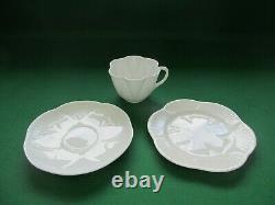 SHELLEY tea set. English bone china, porcelain/ Dainty-White/ Art-deco