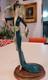 Stunning Santini Art Deco Lady Figurine Elegant 19 Tall Excellent