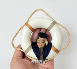Sailor Lady Ornament Navy Bathing Beauty Woman Figurine Art Deco