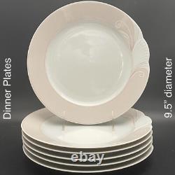 Schirnding Porcelain Art Deco Wave & Shell Dinnerware for 6 1974-1989 Germany