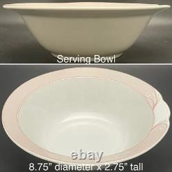 Schirnding Porcelain Art Deco Wave & Shell Dinnerware for 6 1974-1989 Germany