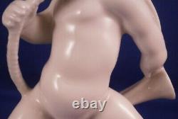 Schwarzburger Werkstaetten Porcelain Putto Horn Figure Figurine Porzellan Figur