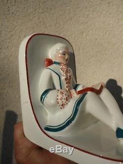 Serre Livre Art Deco Porcelaine Boulogne Sur Mer Henri Delcourt (robj Tharaud)