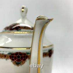 Service Thé Porcelaine Limoges Vintage Design Art Deco Bone China Tea Set 30