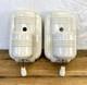 Set (2) Paulding White Porcelain Sconces 1930's-1950's Art Deco/mcm Mint