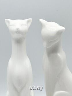 Set Vintage Bone China Porcelain Art Deco Cat Figurine Veronese Unicorn Studio
