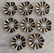 Set Of 8 Art Deco James R. Summers Design Porcelain Clock Dishes Coasters