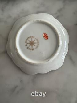 Set of 8 Art Deco James R. Summers Design Porcelain Clock Dishes Coasters