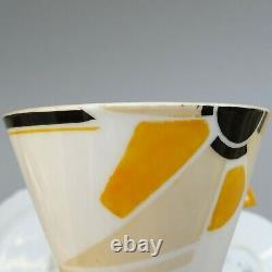 Shelley Art Deco Coffee Trio Sunray Vogue VGC 1930's Cup Saucer & Plate #1