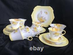 Shelley Yellow Phlox Tea. Set