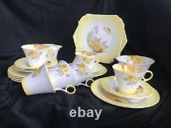 Shelley Yellow Phlox Tea. Set