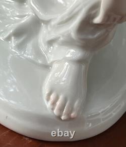 Signed Rosenthal Porcelain Nude Woman After The Bath Art Deco Figurine Excellent