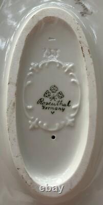 Signed Rosenthal Porcelain Nude Woman After The Bath Art Deco Figurine Excellent