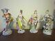 Sitzendorf Porcelain Set Of Figurines 4 Continents, Made In Germany