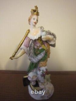 Sitzendorf porcelain set of figurines 4 Continents, made in Germany