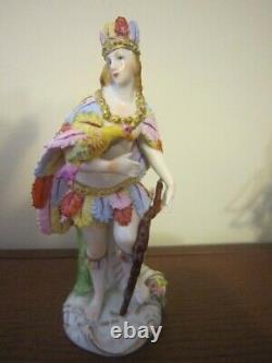 Sitzendorf porcelain set of figurines 4 Continents, made in Germany