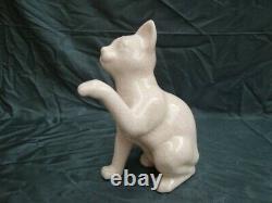 Statue Figurine Chat Animalier Style Art Deco Style Art Nouveau Porcelaine