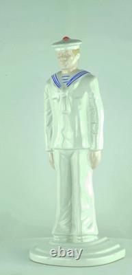 Statue Figurine Marine Art Deco Style Art Nouveau Style Porcelain Enamels