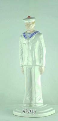 Statue Figurine Marine Art Deco Style Art Nouveau Style Porcelain Enamels Statue Figurine Marine Art Deco Style Art Nouveau Style Porcelain Enamels