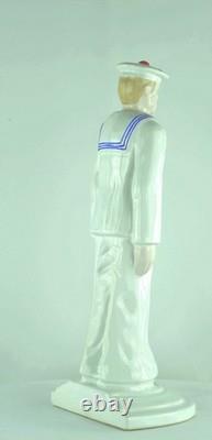 Statue Figurine Marine Art Deco Style Art Nouveau Style Porcelain Enamels Statue Figurine Marine Art Deco Style Art Nouveau Style Porcelain Enamels