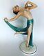 Stephan Dakon Katzhutte Signed Lady Porcelain Woman Figure Art Deco Antique