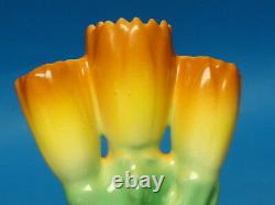 Stunning Art Deco Czech Czechoslovakia Pottery Vase 5