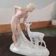Stunning Art Deco German Figurine Schaubach Kunst Porcelain Bisque Of Nude Woman