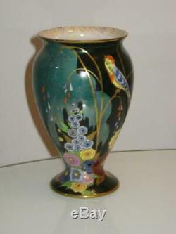 Stunning Carlton Ware Art Deco Nightingale 3562 Porcelain Vase