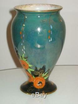 Stunning Carlton Ware Art Deco Nightingale 3562 Porcelain Vase