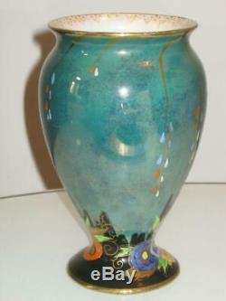 Stunning Carlton Ware Art Deco Nightingale 3562 Porcelain Vase