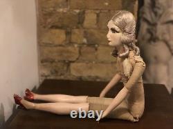 Stunning Original Art Deco 1930 Boudoir Doll French Hand Porcelain