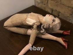 Stunning Original Art Deco 1930 Boudoir Doll French Hand Porcelain