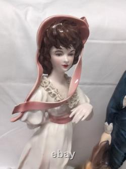 Super Pair Florence Ceramics Pasadena California Figurines Pinkie and Blue Boy