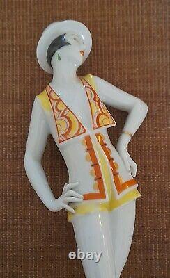 Superb Art Deco Rosenthal Porcelain Dancer figurine by Gustav Oppel 1920's