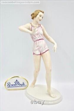 Superb Art Deco Rosenthal porcelain figurine Olympian Runner Gustav Oppel 30cm
