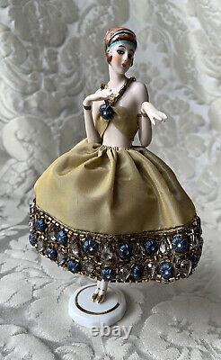 Superb Half-doll/demi-figurine/teepuppe/art Deco/ Pincushion Doll/flapper/fasold